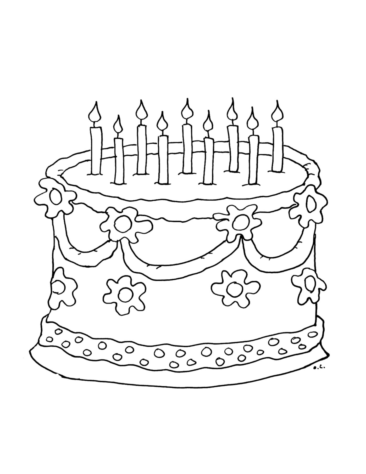 Coloriage Brithday Cake - Joyeux Anniversaire Beau Livre à Coloriage Anniversaire 3 Ans 