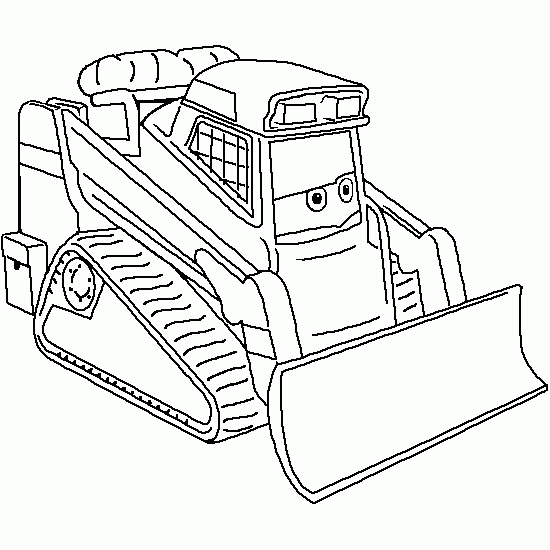 Coloriage Bulldozer  Pelle Mécanique #141692 (Transport tout Tractopelle Dessin 