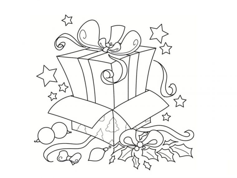 Coloriage Cadeau : 30 Modèles À Imprimer Gratuitement à Cadeau A Colorier