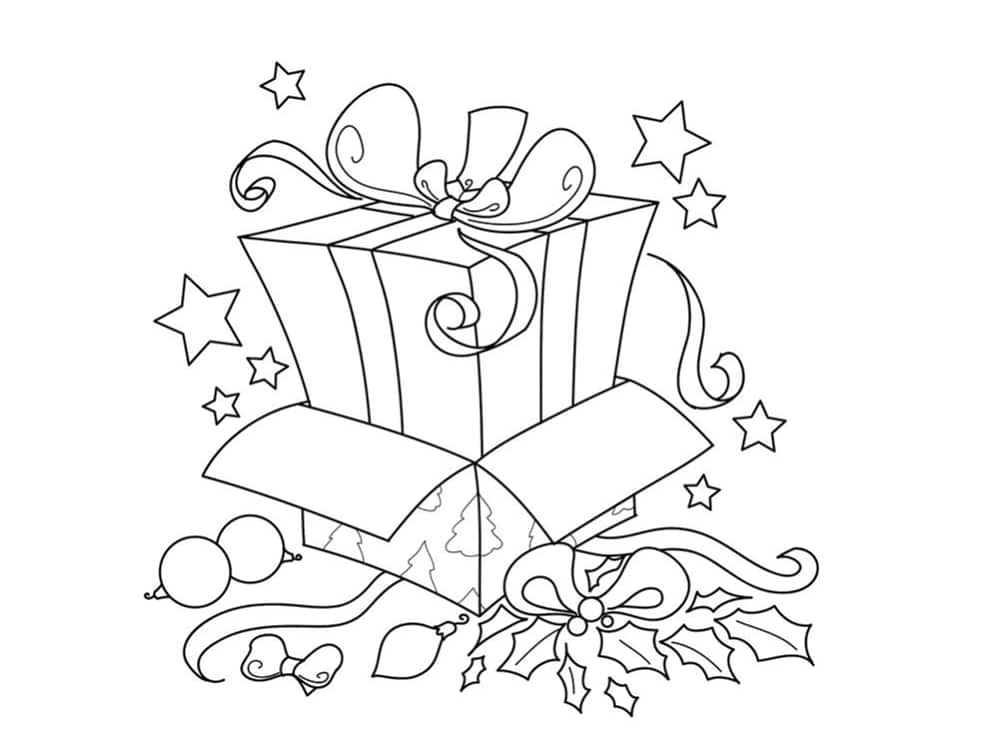 Coloriage Cadeau : 30 Modèles À Imprimer Gratuitement à Cadeau A Colorier 