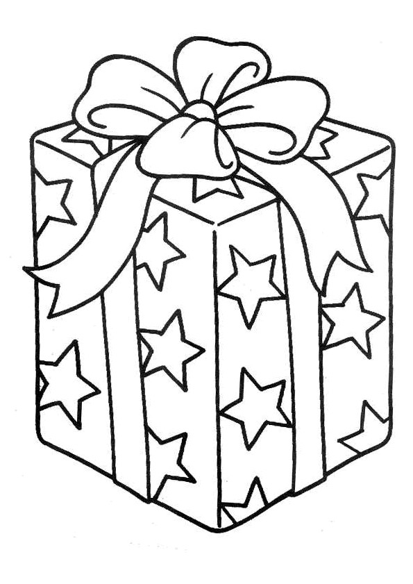 Coloriage Cadeau En Couleur Dessin Gratuit À Imprimer tout Dessin De Cadeaux De Noel 