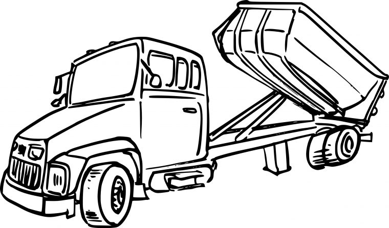 Coloriage Camion Benne Et Dessin À Imprimer pour Dessin De Camion Americain