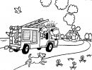 Coloriage Camion Pompier Lutte Contre L'Incendie Dessin encequiconcerne Dessin D Un Camion De Pompier