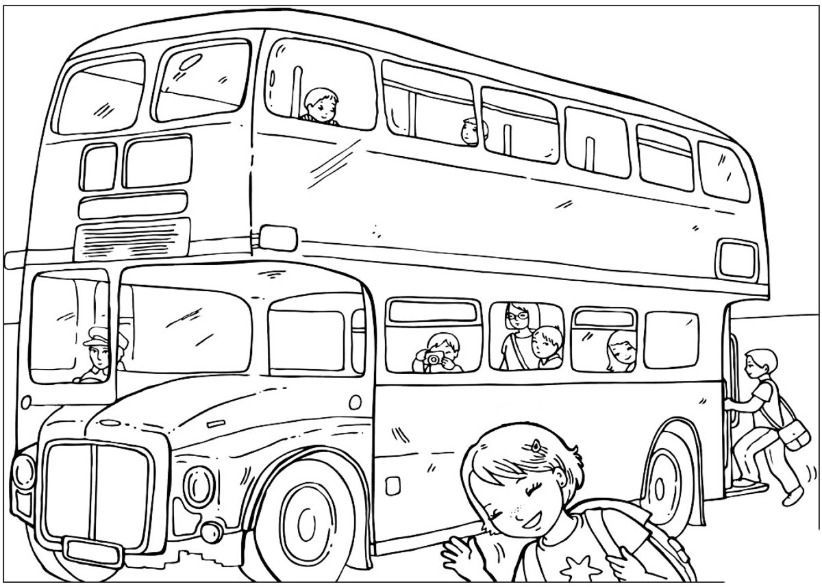 Coloriage - Capital Bus encequiconcerne Coloriage Taxi Anglais 