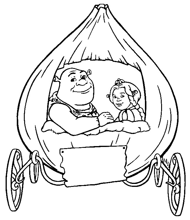 Coloriage Carrosse Shrek Dessin Gratuit À Imprimer encequiconcerne Coloriage Cendrillon À Imprimer 