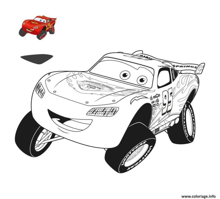 Coloriage Cars 3 Flash Mcqueen Fait Le Saut Dessin Cars À concernant Coloriage À Imprimer Cars