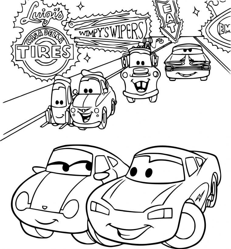 Coloriage Cars Et Ses Amis À Imprimer Sur Coloriages concernant Coloriage À Imprimer Cars