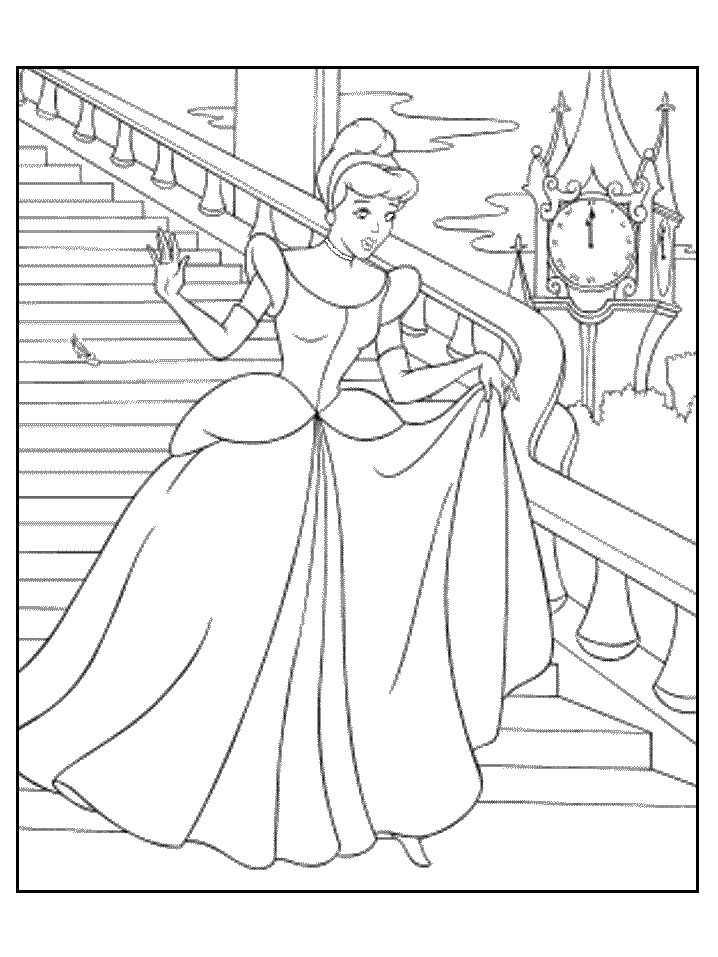 Coloriage Cendrillon #129483 (Films D&amp;#039;Animation) - Album tout Dessin À Colorier Cendrillon 