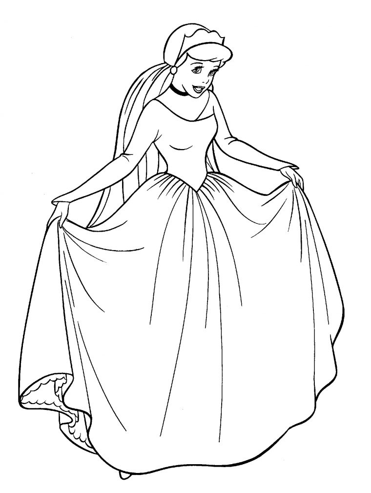 Coloriage Cendrillon #129517 (Films D'Animation) – Album tout Dessin A Imprimer Cendrillon