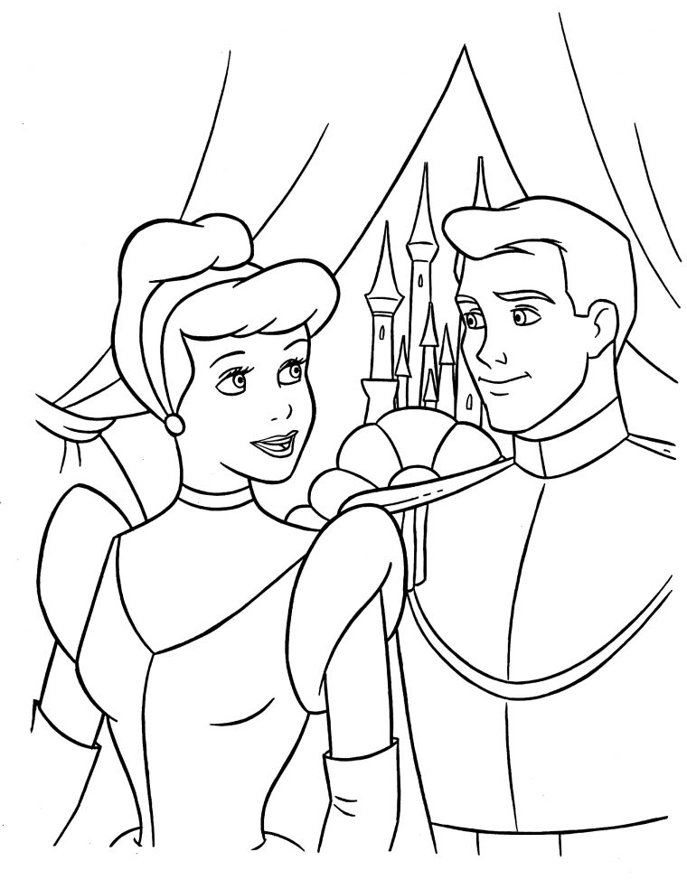 Coloriage Cendrillon #129537 (Films D'Animation) – Album tout Cendrillon Coloriage À Imprimer