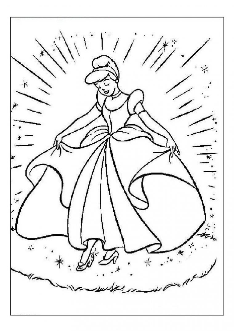 Coloriage Cendrillon #129701 (Films D'Animation) – Album avec Dessin A Imprimer Cendrillon