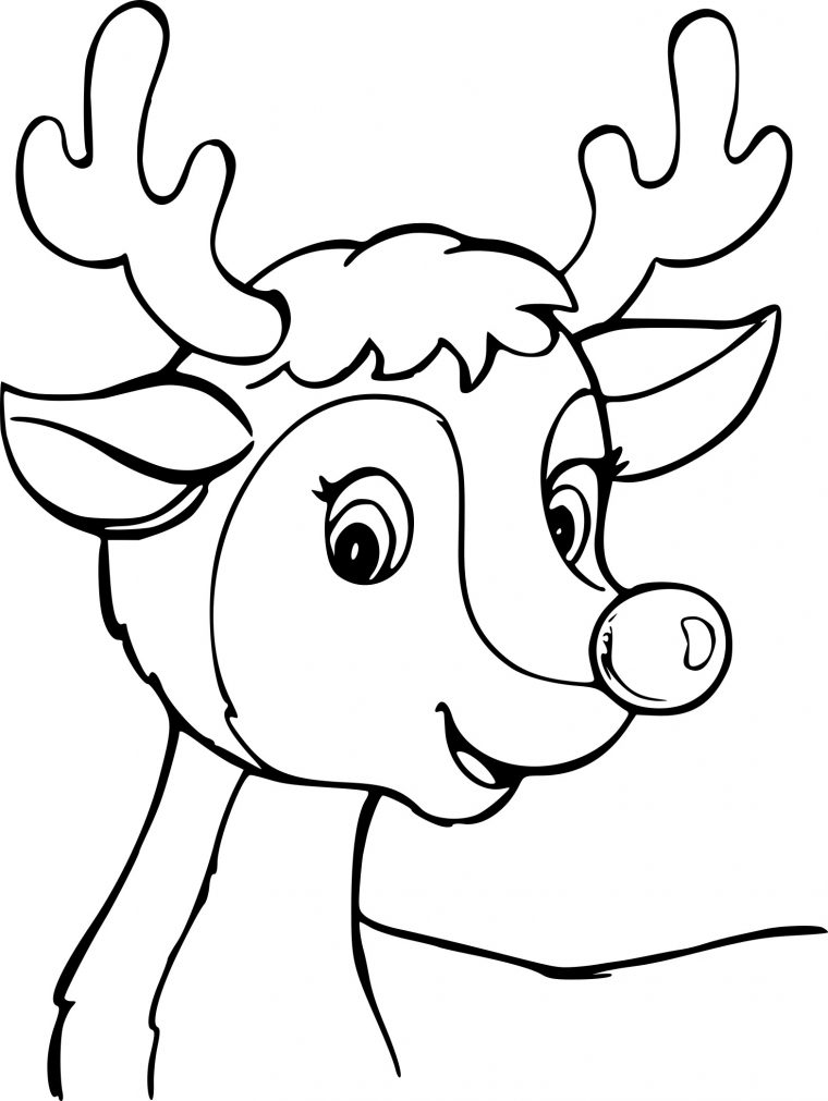 Coloriage Cerf De Noel Gratuit À Imprimer encequiconcerne Dessin Noel A Imprimer