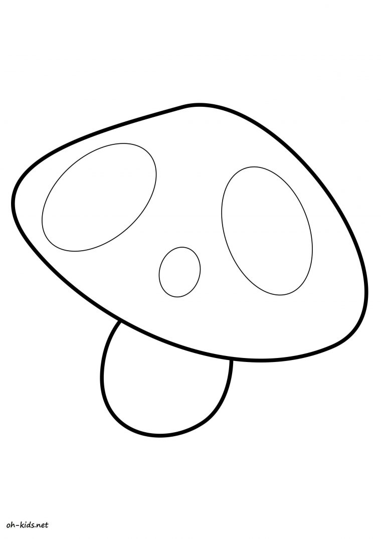 Coloriage Champignon – Oh Kids Fr avec Dessin Champignon A Imprimer