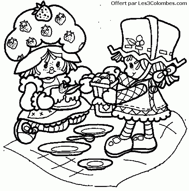 Coloriage Charlotte Aux Fraises À Imprimer Pour Les tout Dessin Charlotte Aux Fraises A Imprimer Gratuit 