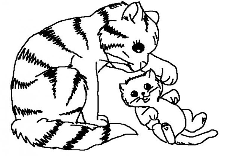 Coloriage Chat #1799 (Animaux) – Album De Coloriages destiné Chat À Colorier