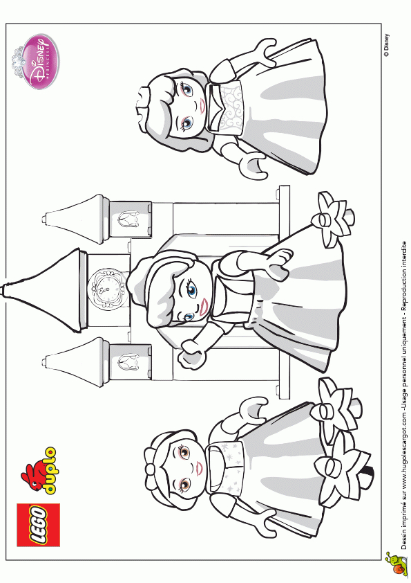 Coloriage Chateau De Princesses Duplo Sur Hugolescargot encequiconcerne Coloriage Chateau De Princesse À Imprimer 