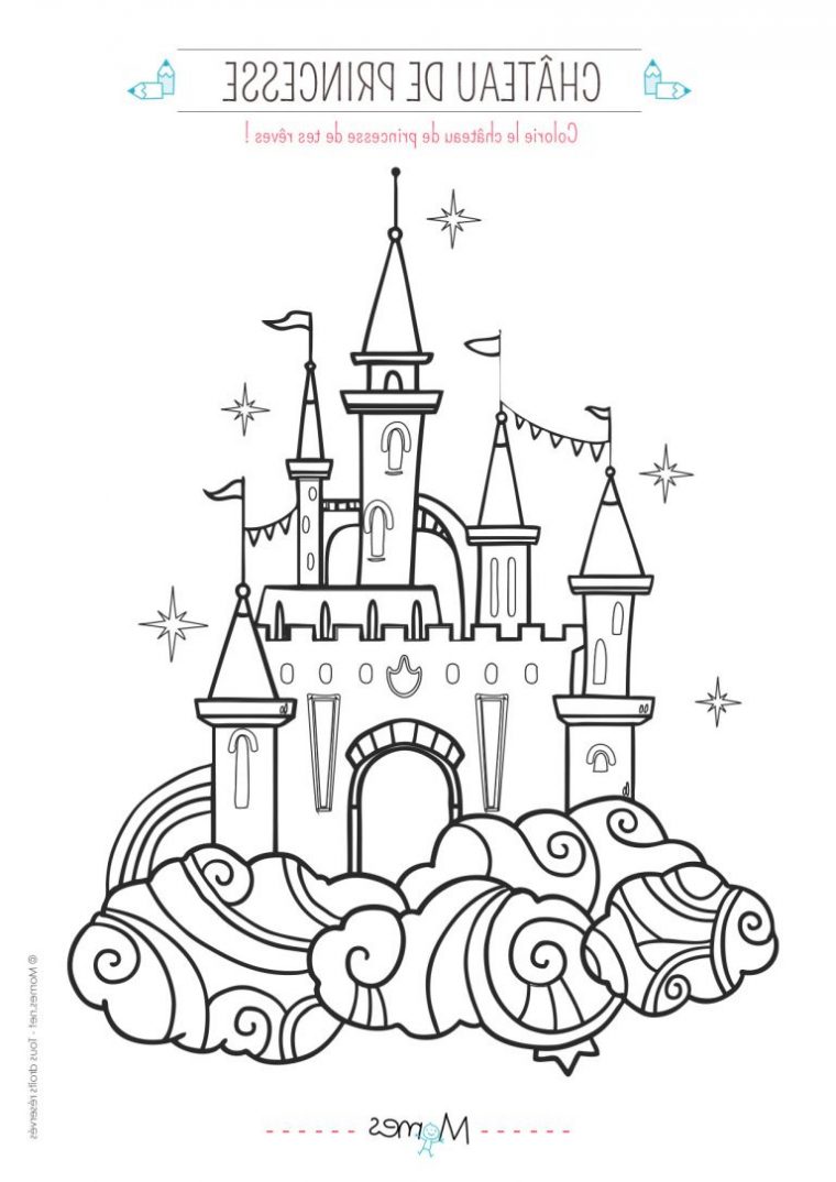 Coloriage Chateau Disney Impressionnant Photos Coloriage dedans Coloriage De Chateau