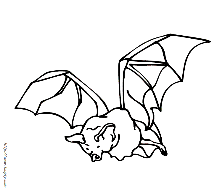 Coloriage Chauve-Souris #1989 (Animaux) – Album De Coloriages intérieur Chauve Souris Coloriage