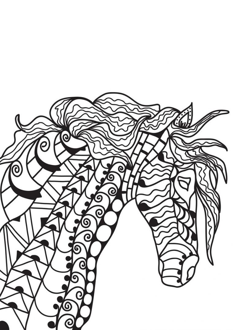 Coloriage Cheval – Coloriages Gratuits À Imprimer dedans Dessin Coloriage