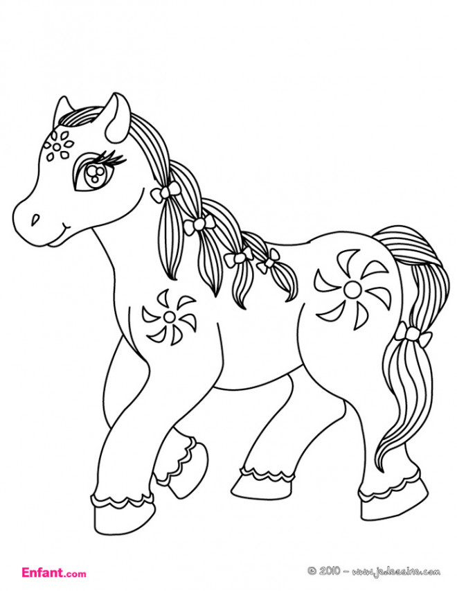 Coloriage Cheval Tout Beau Dessin Gratuit À Imprimer concernant Dessin A Colorier Cheval 