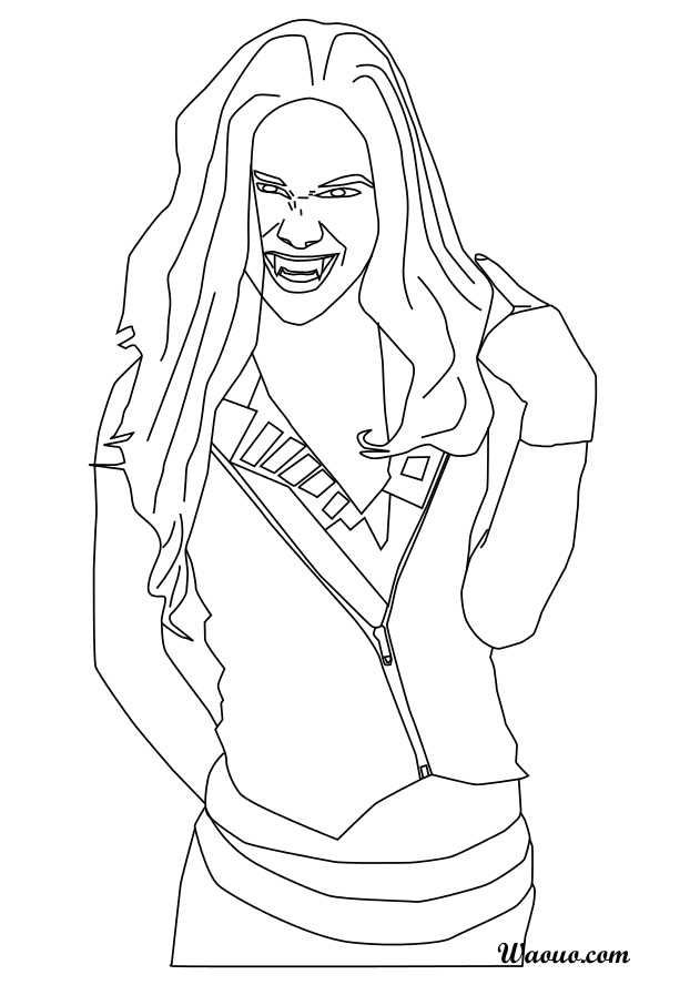 Coloriage Chica Vampiro À Imprimer Et Colorier serapportantà Images A Colorier 