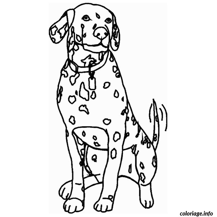 Coloriage Chien Dalmatien Dessin Chien À Imprimer destiné Dessin De Chien De Chasse A Imprimer 