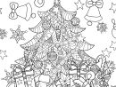 Coloriage Christmas Tree Zentangle Sapin De Noel Dessin intérieur Dessin De Noel A Colorier