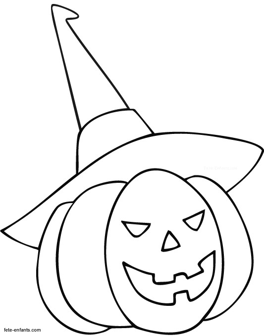 Coloriage Citrouille D&amp;#039;Halloween Enfant Dessin Gratuit À à Dessin Citrouille D Halloween 