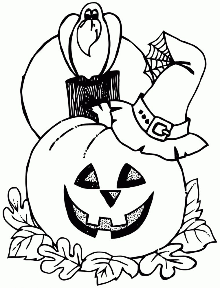 Coloriage Citrouille Halloween À Imprimer dedans Citrouille À Colorier