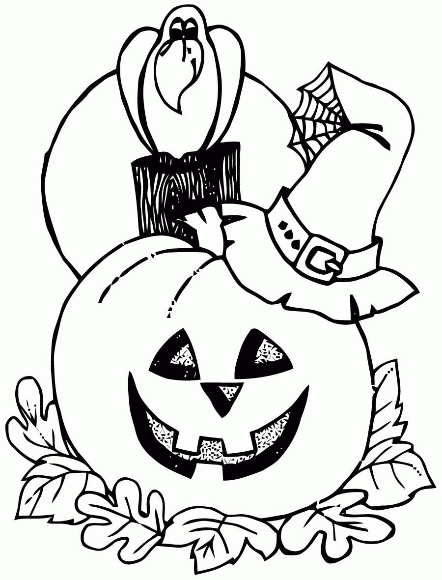 Coloriage Citrouille Halloween À Imprimer dedans Citrouille À Colorier 