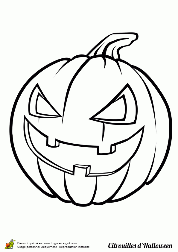 Coloriage Citrouille Halloween Qui Ricane dedans Coloriage Citrouille 