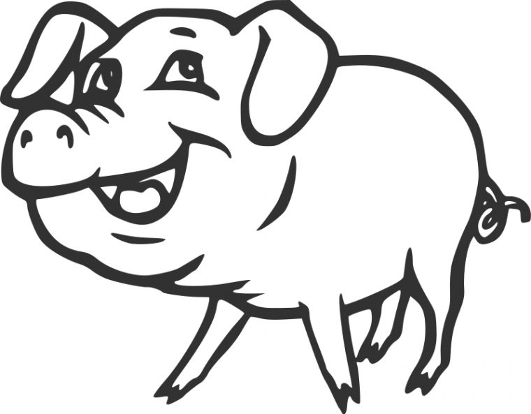 Coloriage Cochon #3769 (Animaux) – Album De Coloriages encequiconcerne Dessin Cochon