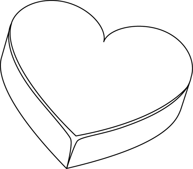 Coloriage Coeur D&amp;#039;Amour Tridimensionnel Dessin Gratuit À à Coloriage Coeur D Amour 