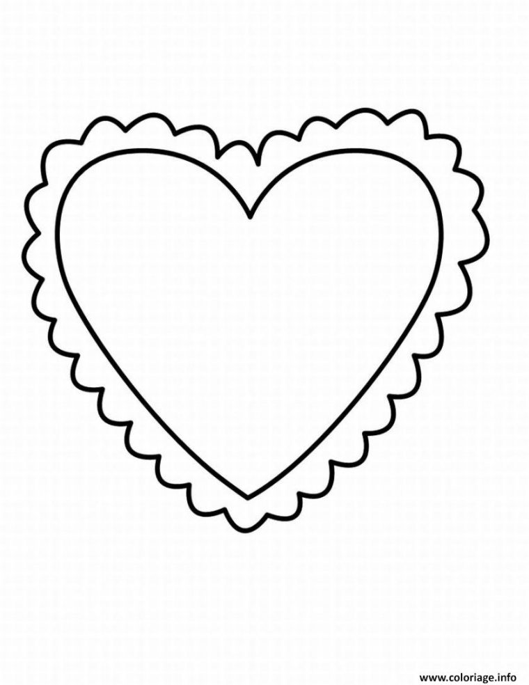 Coloriage Coeur Saint Valentin 16 Dessin Coeur À Imprimer encequiconcerne Coeur À Colorier