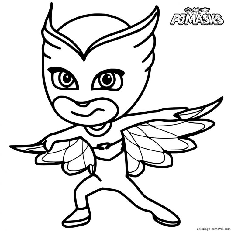 Coloriage Colorier Bibou Dans Pyjamasques Dessin Gratuit avec Dessin A Colorier