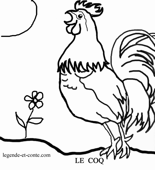 Coloriage Coq #4091 (Animaux) - Album De Coloriages dedans Coloriage Coq 