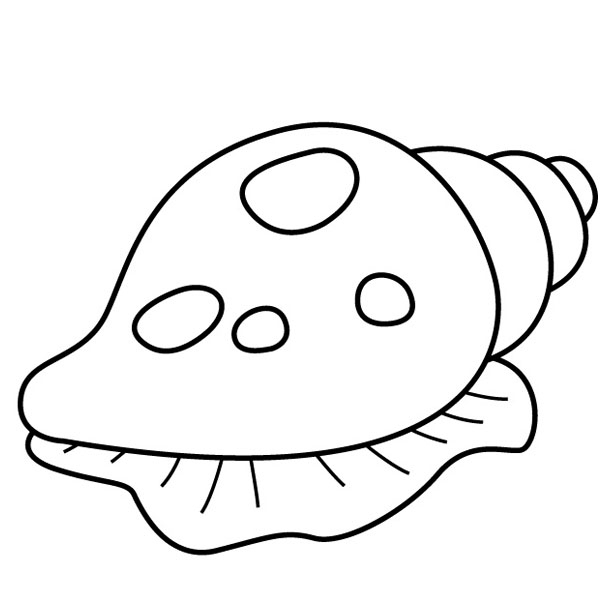 Coloriage Coquillage #163193 (Nature) – Album De Coloriages pour Coquillage Dessin