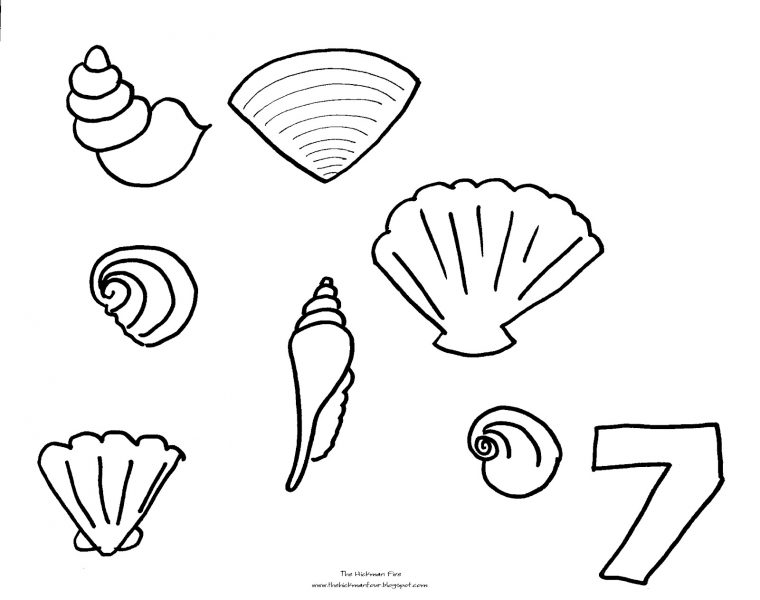 Coloriage Coquillage #163380 (Nature) – Album De Coloriages serapportantà Coquillage Dessin