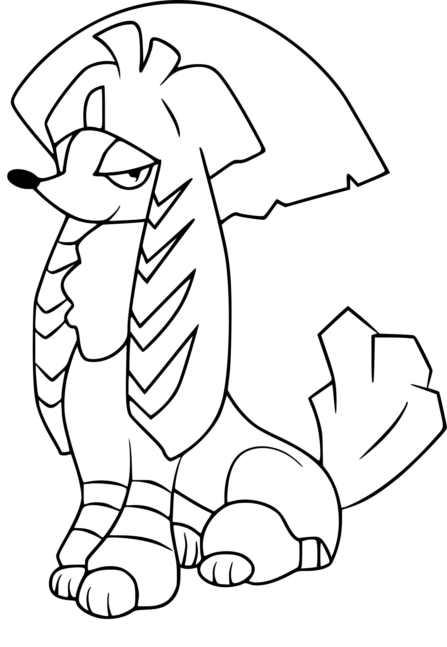 Coloriage Couafarel Kabuki Pokemon À Imprimer serapportantà Coloriage Normal 