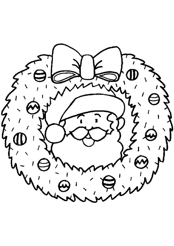 Coloriage Couronne De Noel À Colorier Dessin Gratuit À à Étoile De Noel À Colorier 