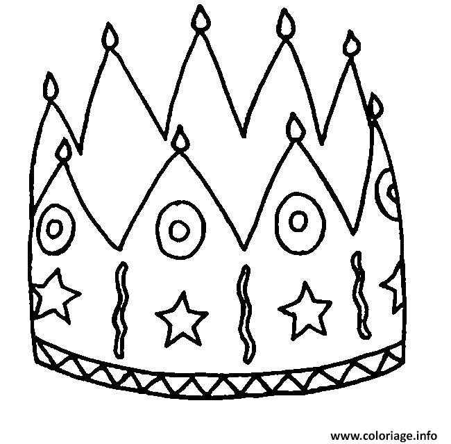 Coloriage Couronne Des Rois Facile Dessin Galette Des Rois concernant Imprimer Couronne Galette Des Rois 