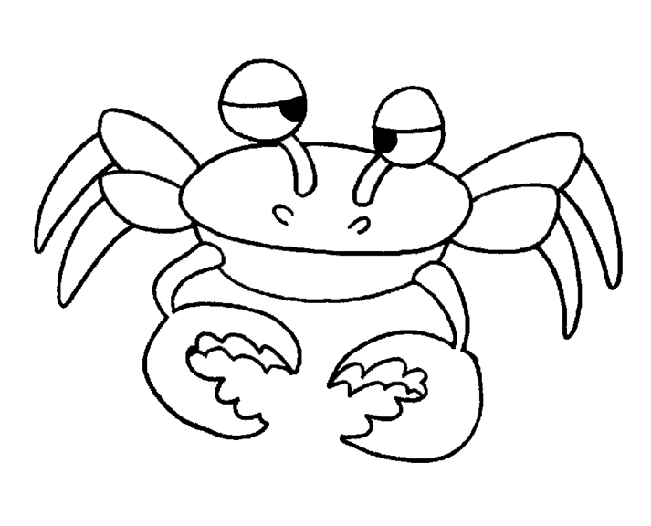 Coloriage Crabe #4678 (Animaux) - Album De Coloriages encequiconcerne Coloriage De Crabe 
