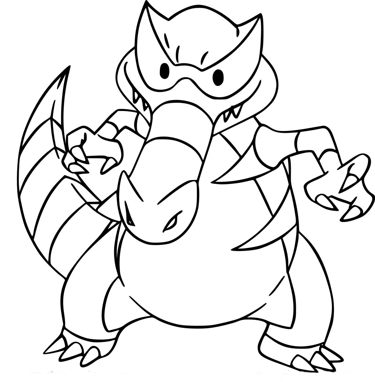 Coloriage Crocorible Pokemon À Imprimer avec Dessins À Colorier Pokemon