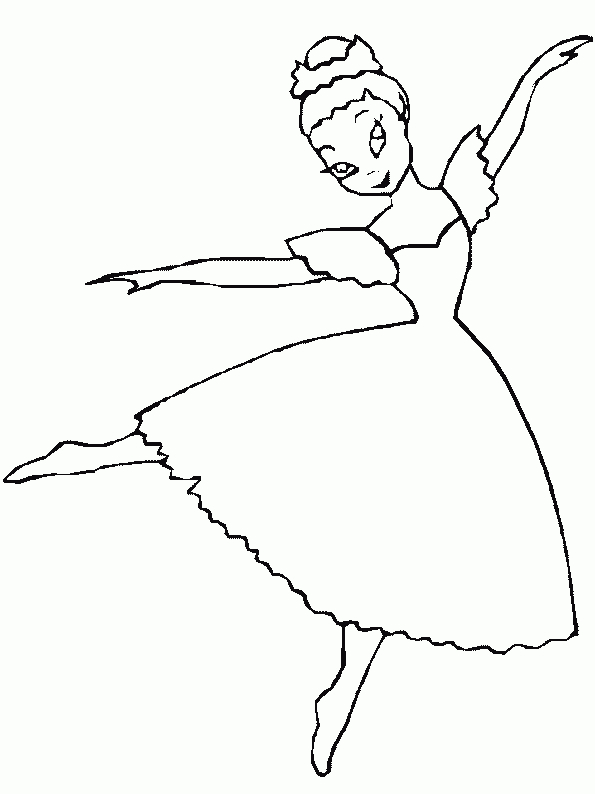 Coloriage Danseuse Ballerine 11 - Coloriage En Ligne concernant Danseuse Dessin 