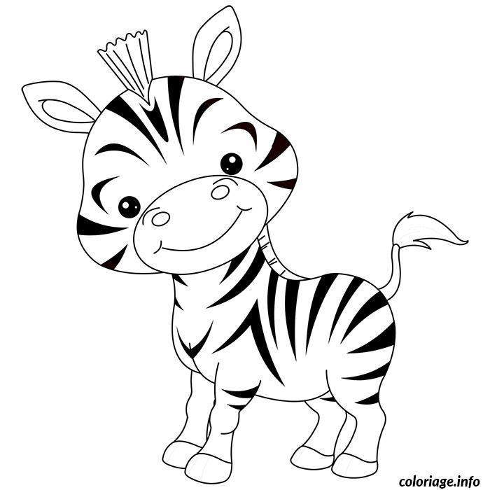 Coloriage De Bebe Zebre Rigolo Dessin Animaux À Imprimer intérieur Coloriage Rigolo 