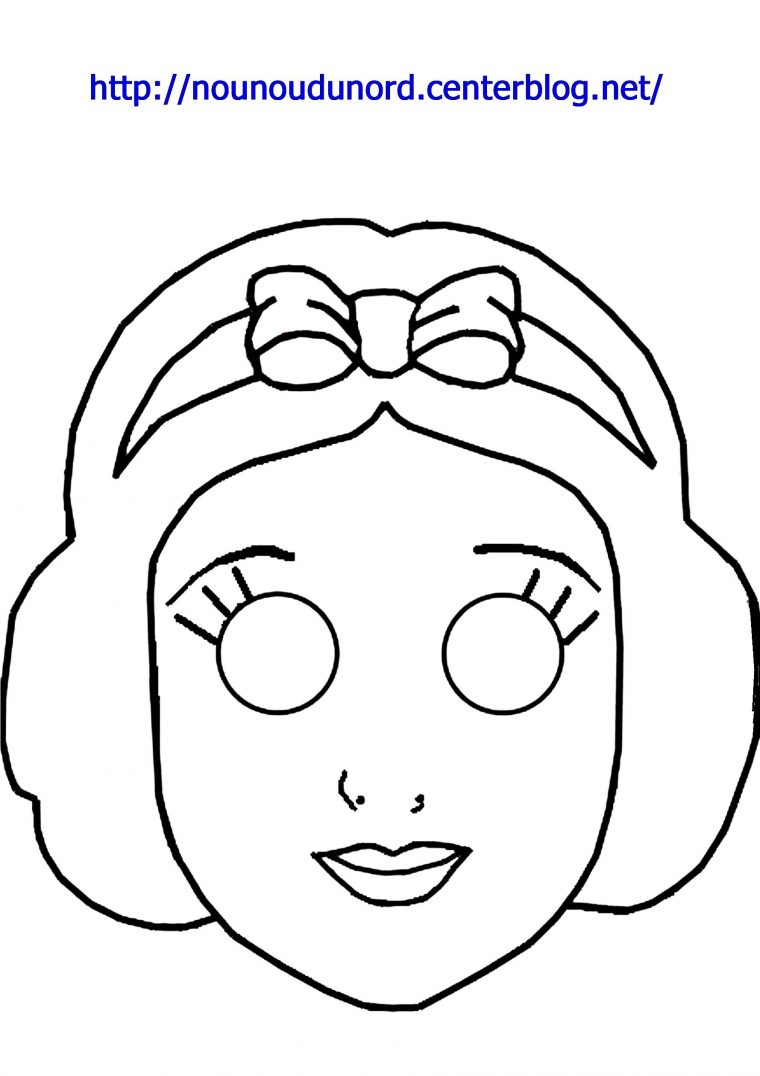 Coloriage De Blanche Neige À Imprimer – Primanyc à Coloriage Masque A Imprimer