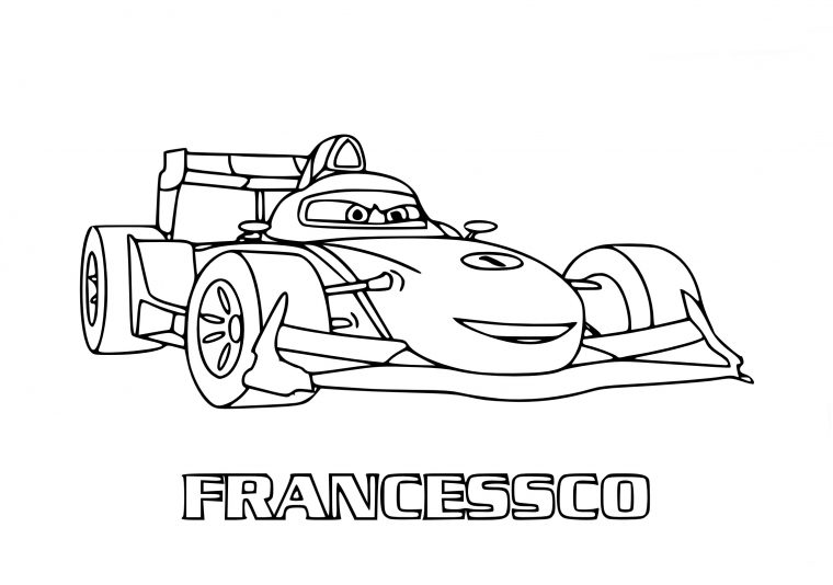 Coloriage De Cars Francesco À Imprimer Sur Coloriage De serapportantà Coloriage Cars A Imprimer