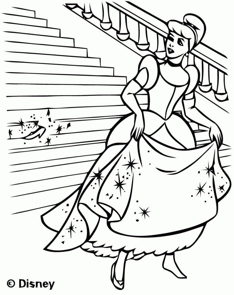 Coloriage De Cendrillon À Imprimer Gratuitement concernant Cendrillon Coloriage À Imprimer