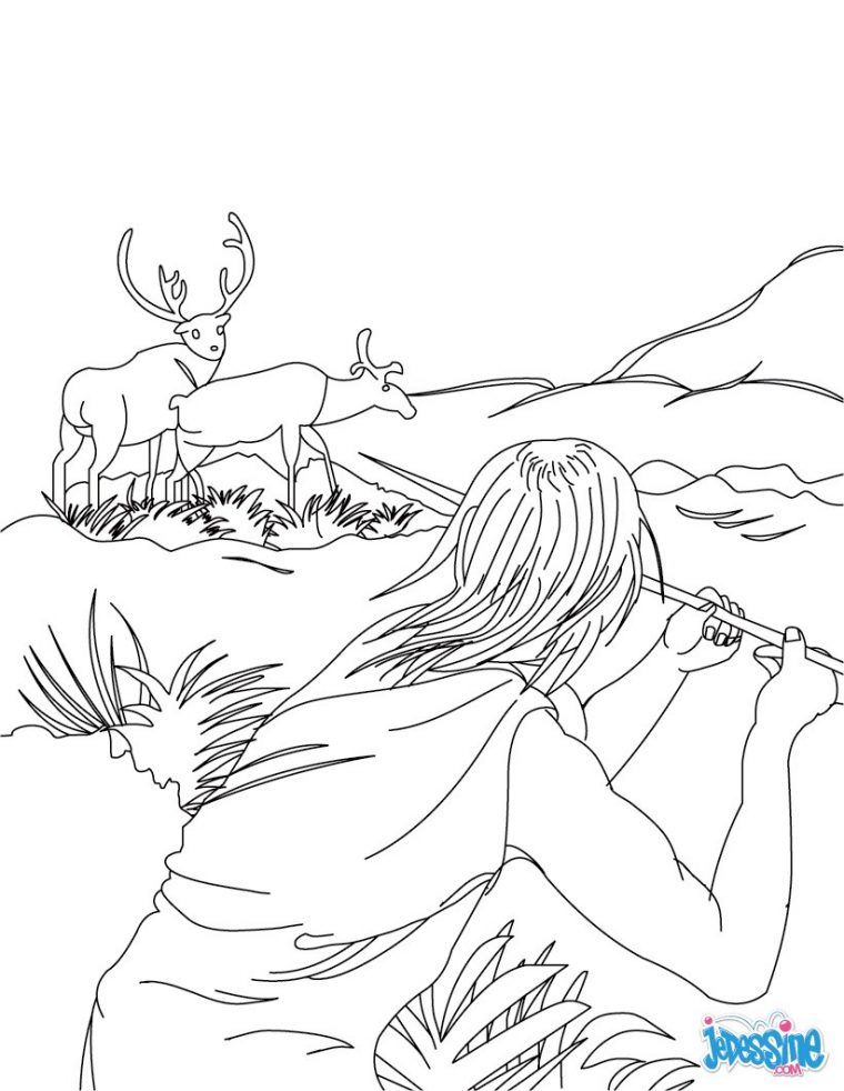 Coloriage De Chasseur Pour Enfant  30000 ++ Collections concernant Coloriage Chasseur