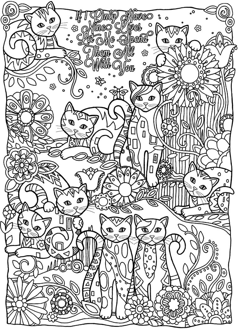 Coloriage De Chat À Imprimer – Coloriages De Chats pour Coloriage De Chats